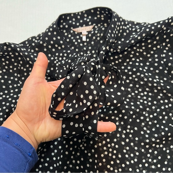 Esqualo polka dots with tie and pearls on sleeves - Picture 4 of 6